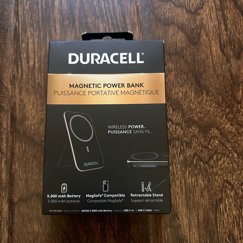Duracell Black Magnetic Power Bank